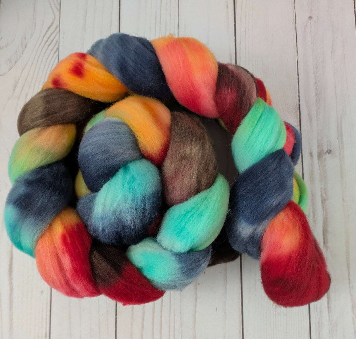 Luminary - dyed shaniko wool fiber 4.5 oz