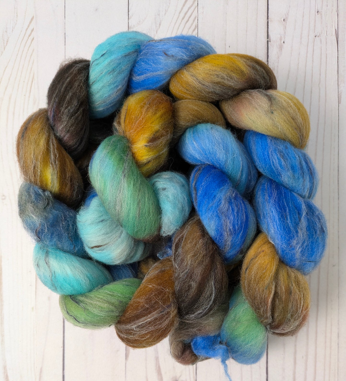 Dwarrowdelf - dyed shaniko tweed blend fiber 4.3 oz