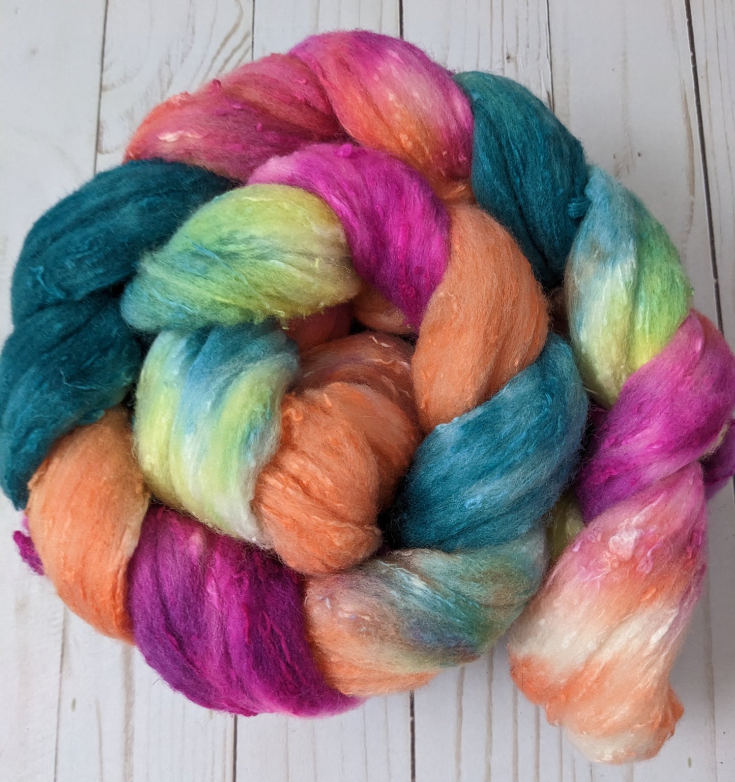 Coral Reef - merino silk slub blend 4.2 oz