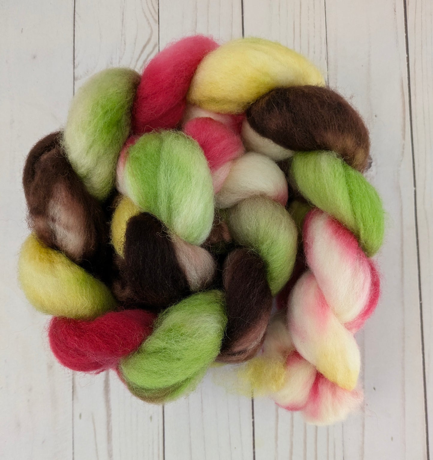 Candy Apple - superwash BFL fiber 4.1 oz