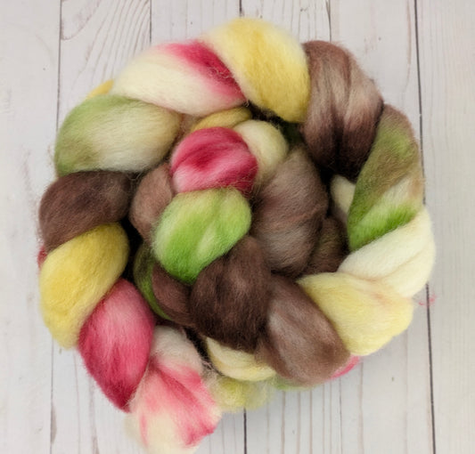 Candy Apple - superwash BFL fiber 4.1 oz