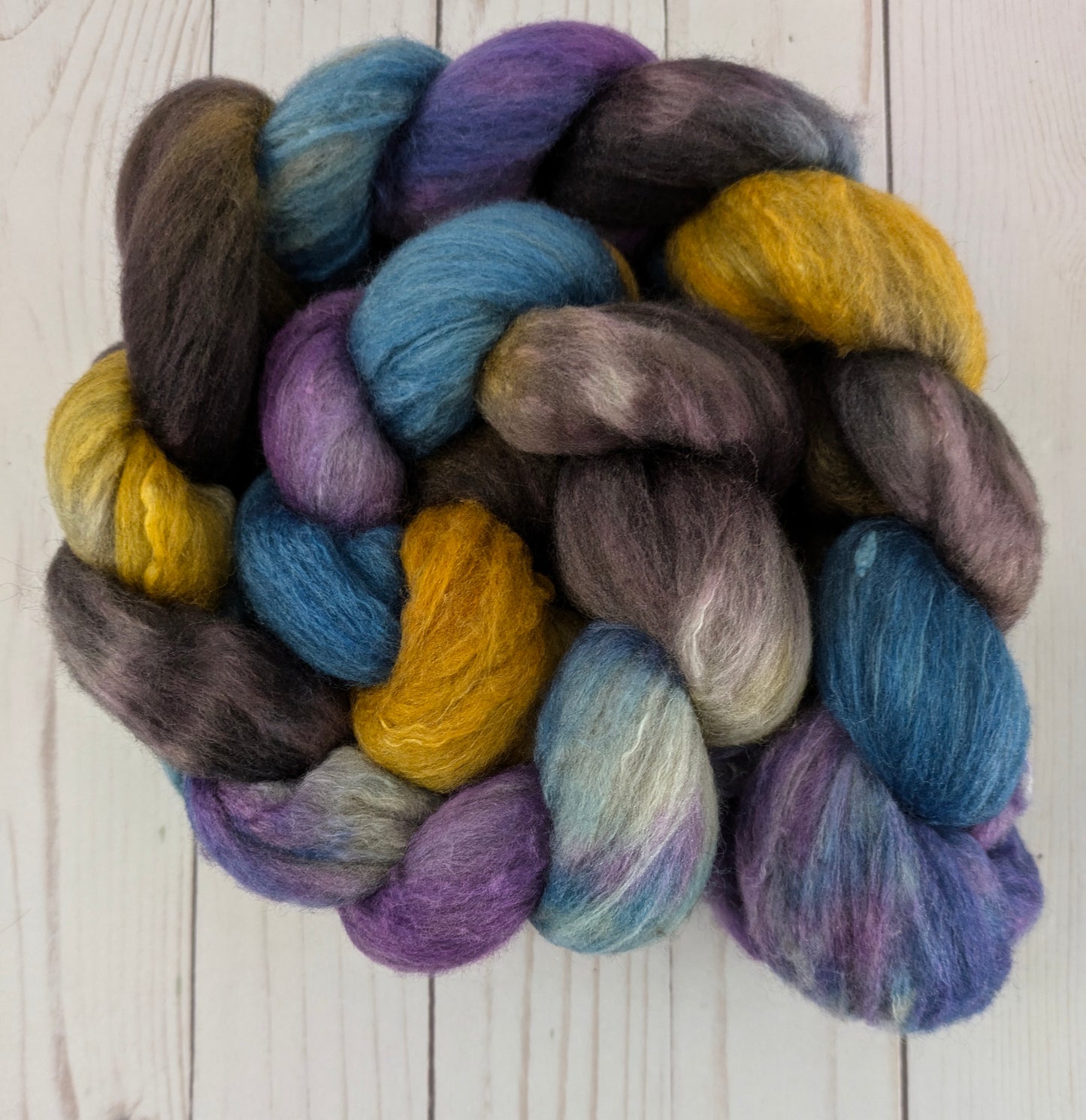 Incantation - polwarth yak silk blend fiber 4.2 oz