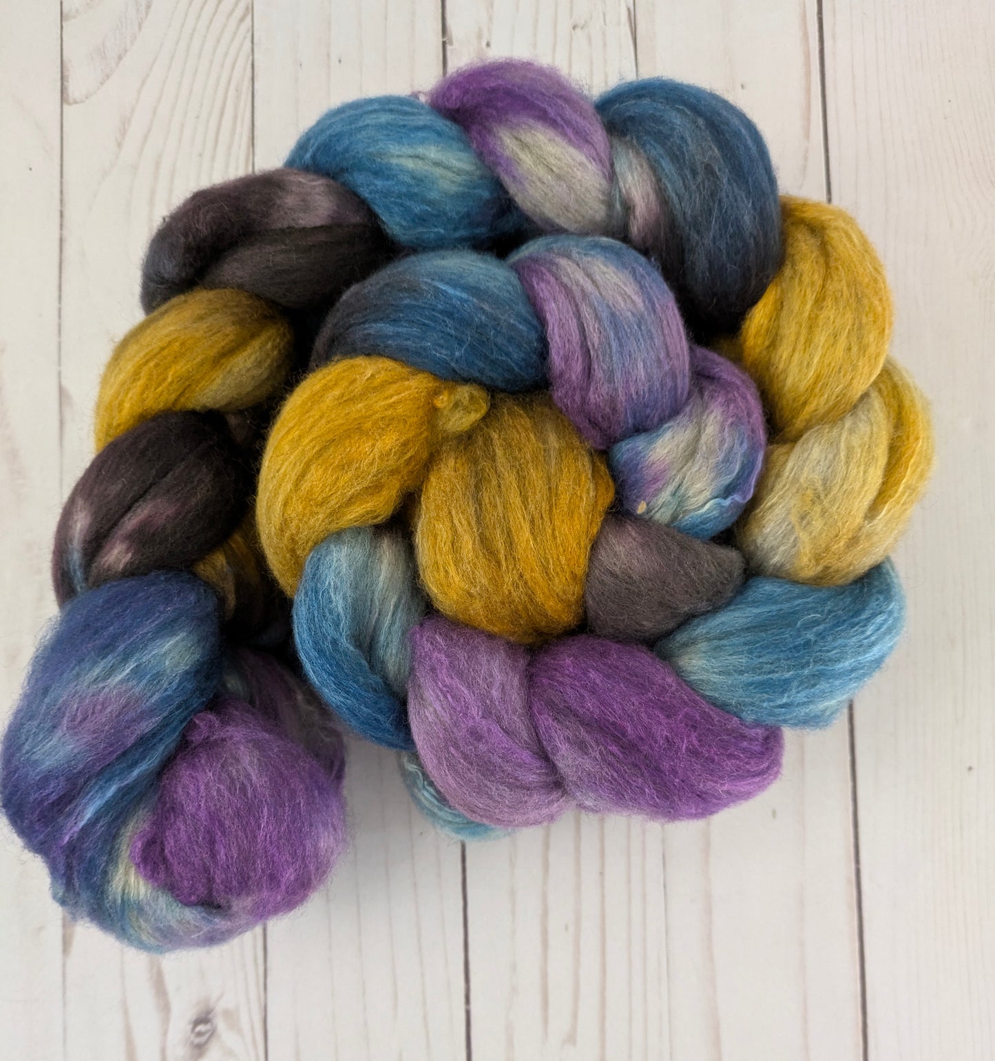 Incantation - polwarth yak silk blend fiber 4.2 oz