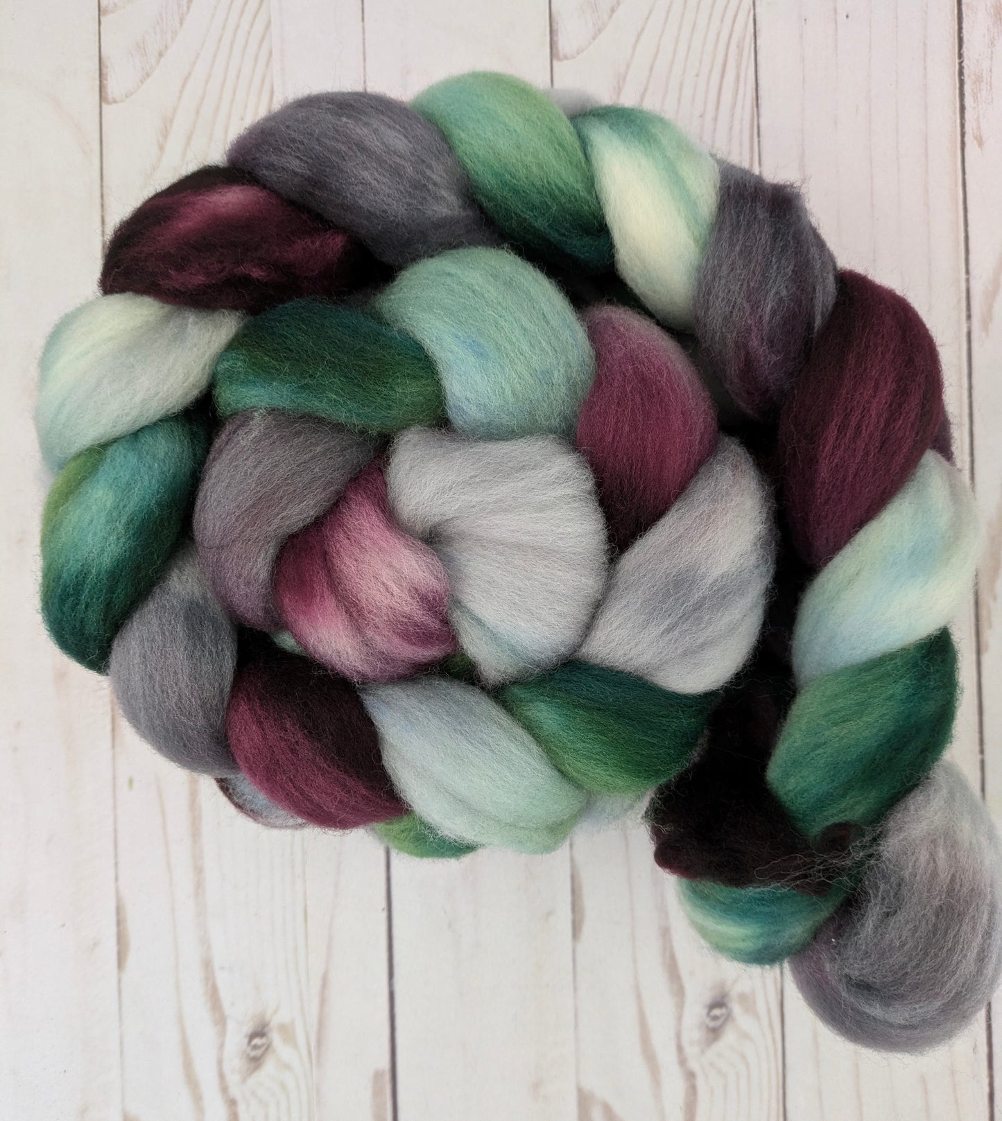 Wild Hunt - dyed polwarth fiber 4.4 oz