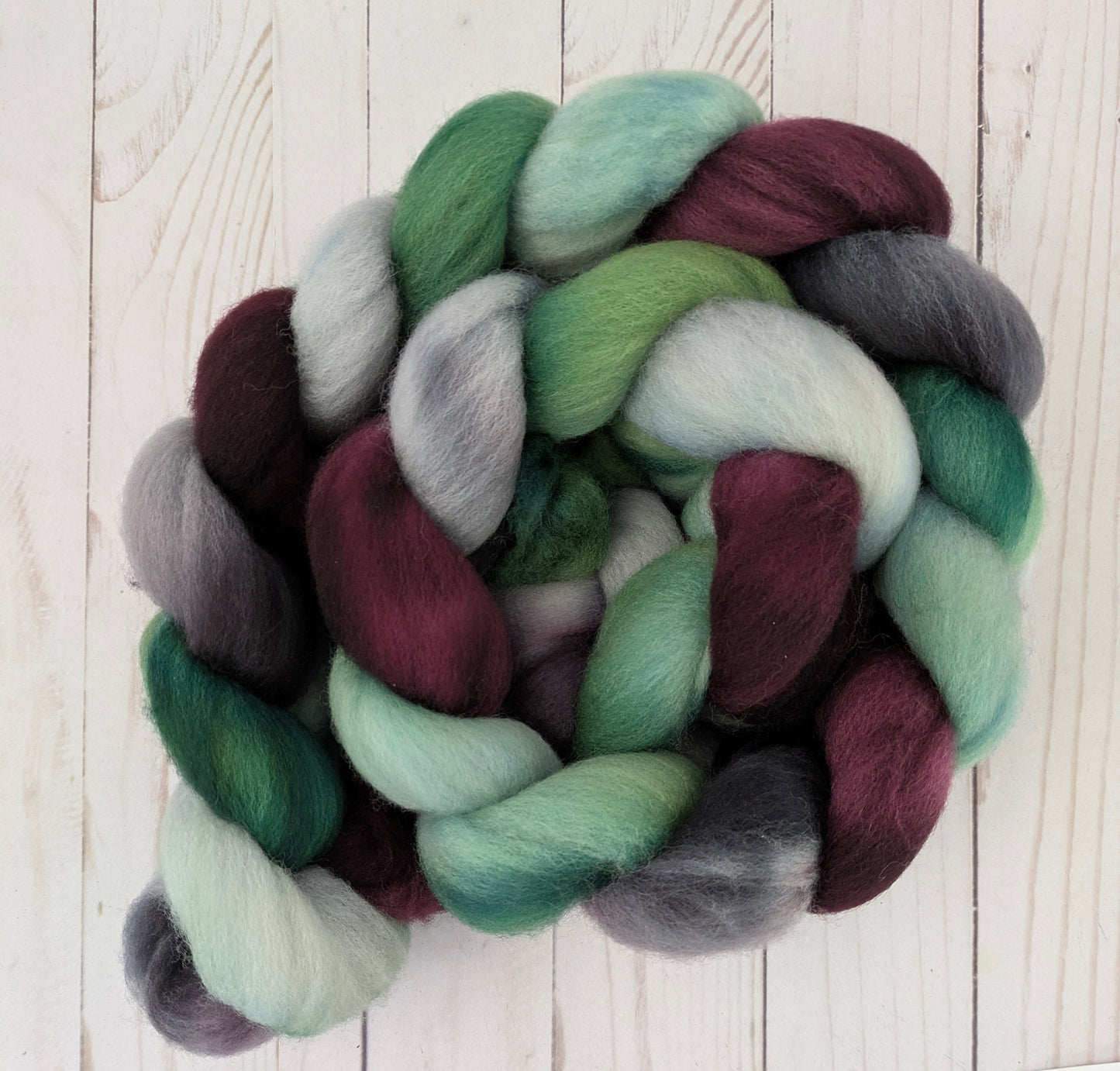 Wild Hunt - dyed polwarth fiber 4.4 oz