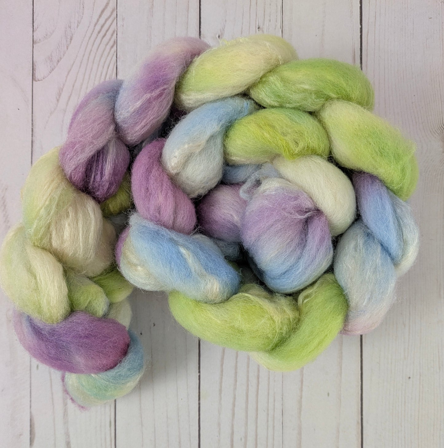 Highland Heather - shetland silk blend fiber 4.2 oz