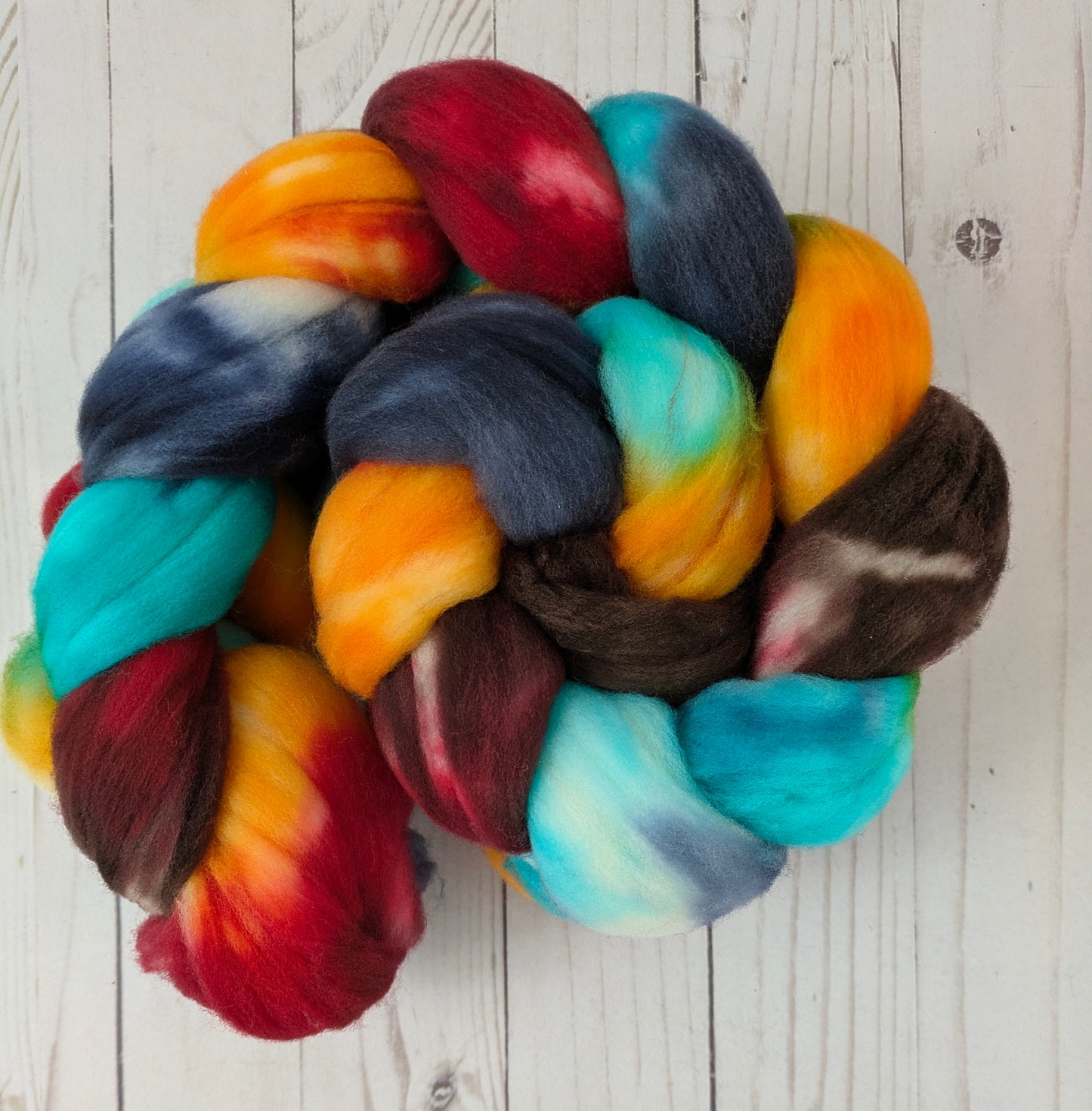 Luminary - dyed superwash shaniko wool fiber 4.5 oz