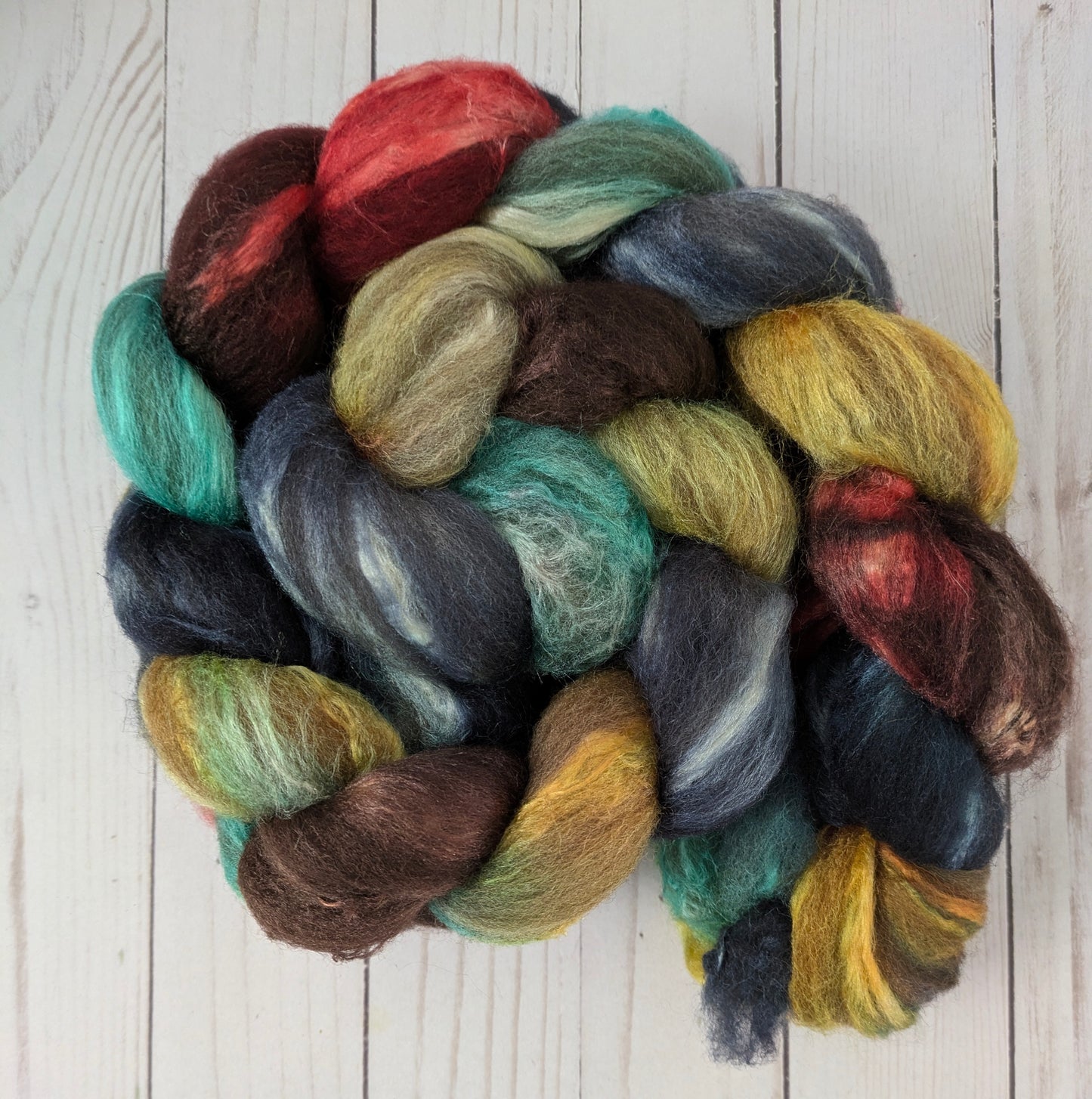 Luminary - oatmeal BFL silk blend fiber