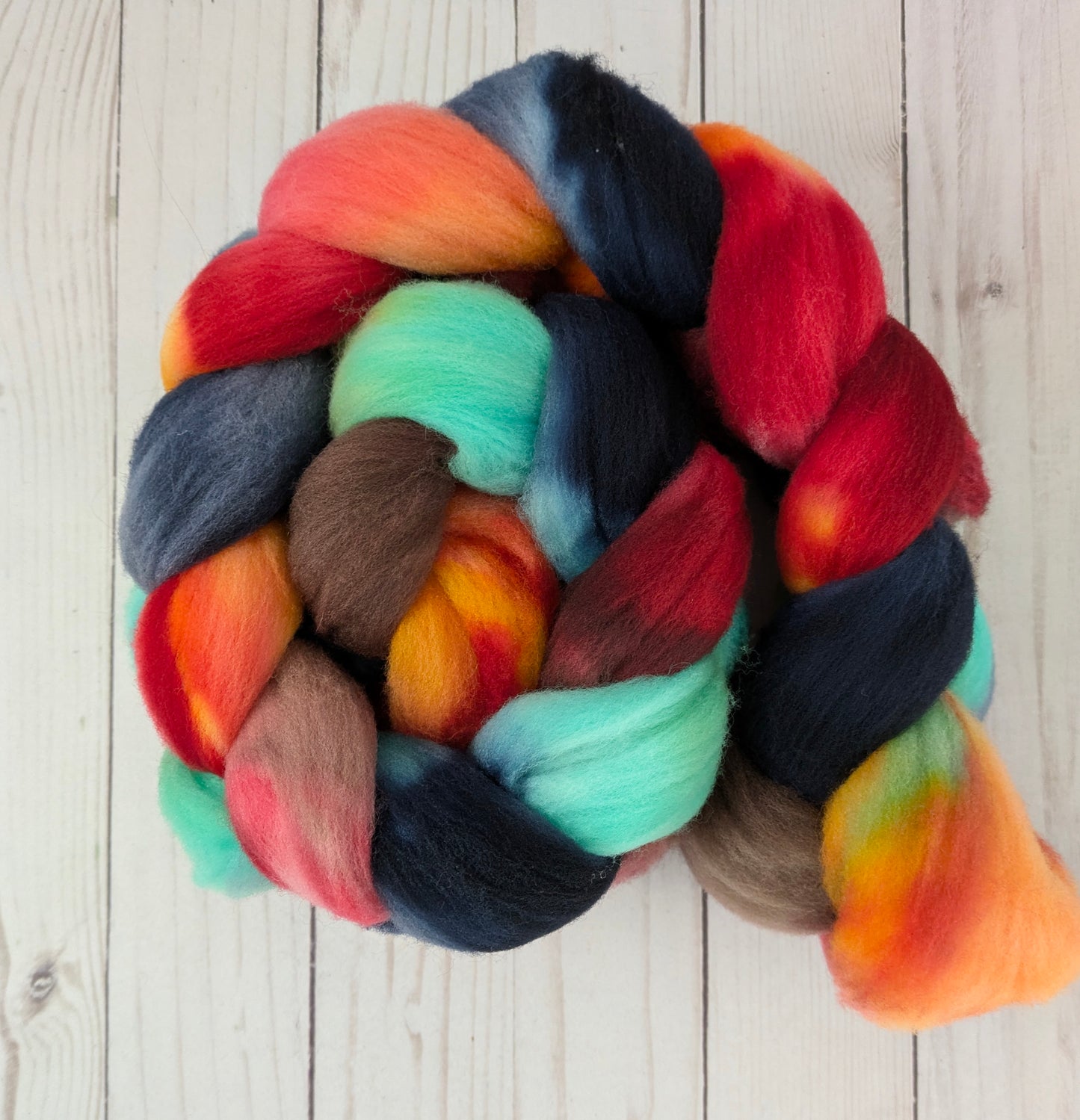 Luminary - dyed shaniko wool fiber 4.8 oz