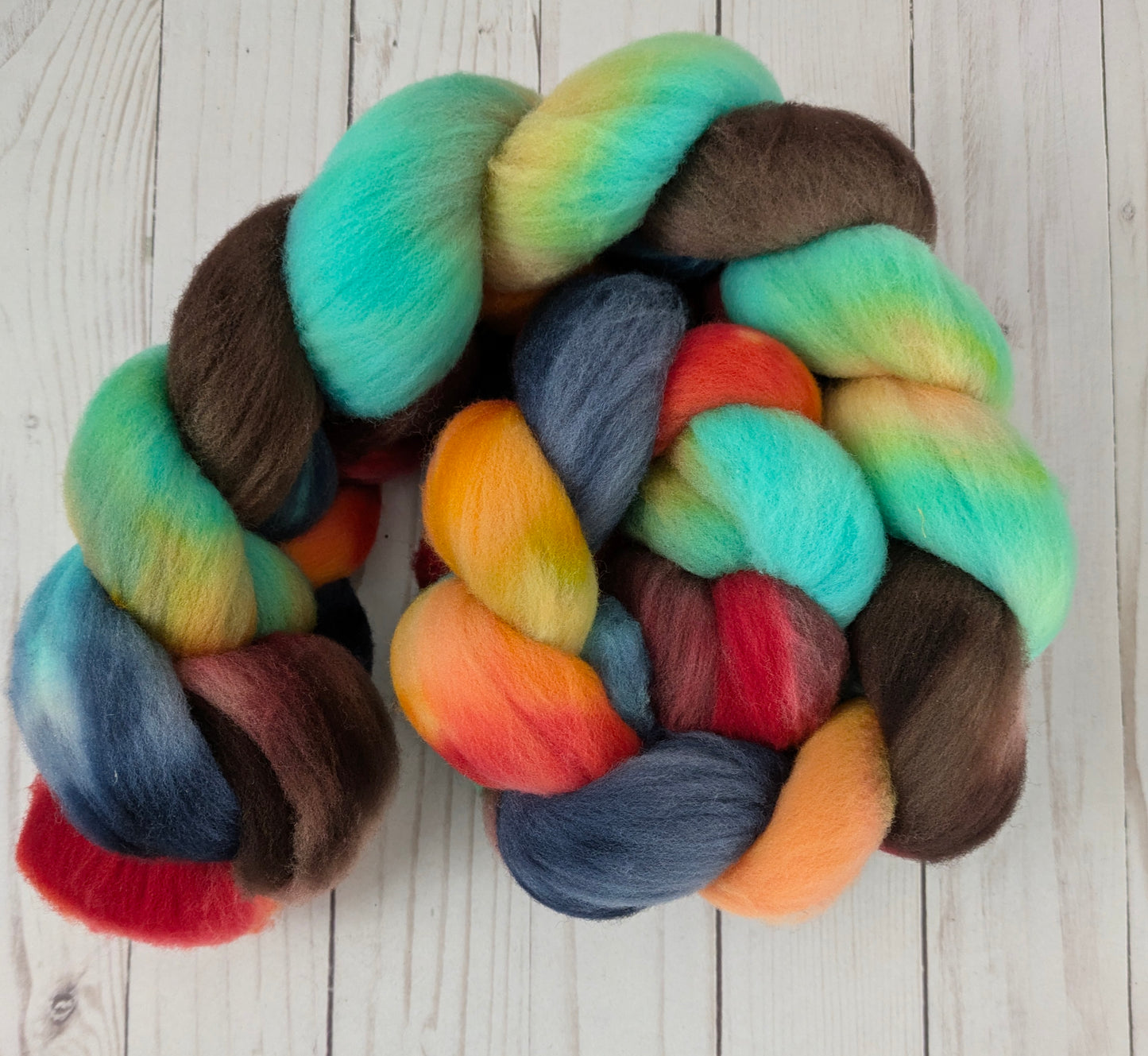 Luminary - dyed shaniko wool fiber 4.8 oz