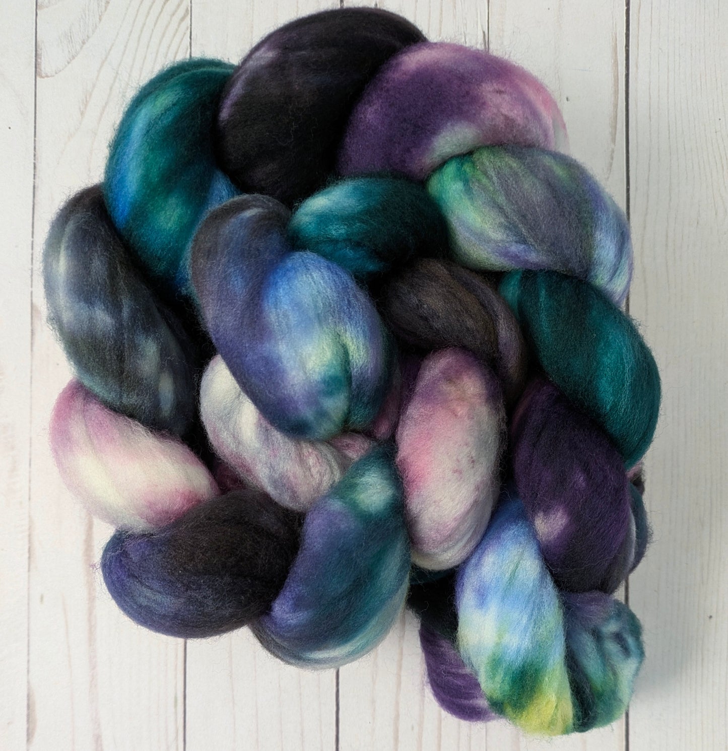 Abyssal - superwash merino sock fiber 4.2 oz