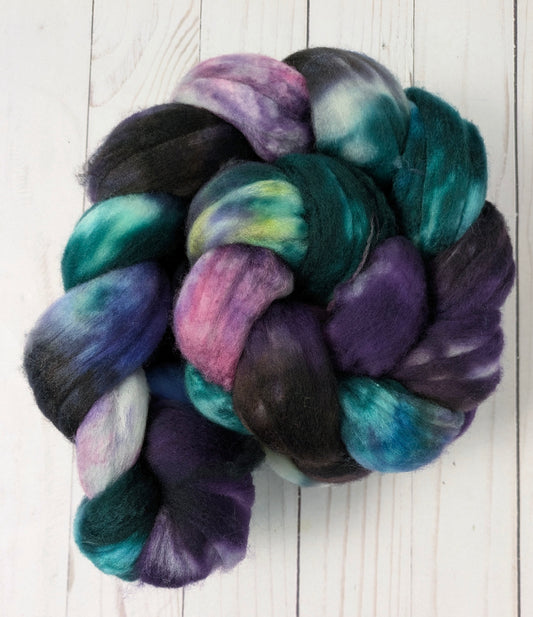 Abyssal - superwash merino sock fiber 4.2 oz