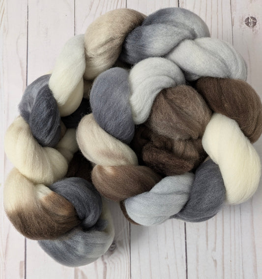 Big Bad Wolf - dyed targhee fiber 4.6 oz