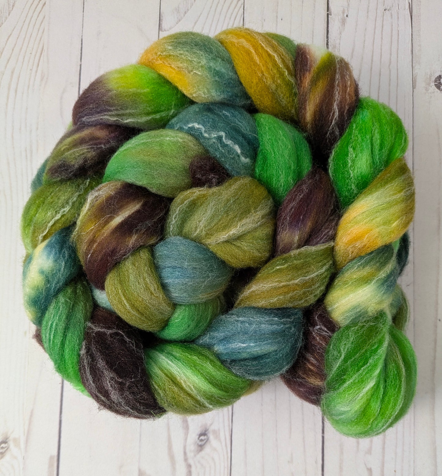 Fangorn Forest - targhee bamboo silk fiber 4.4 oz