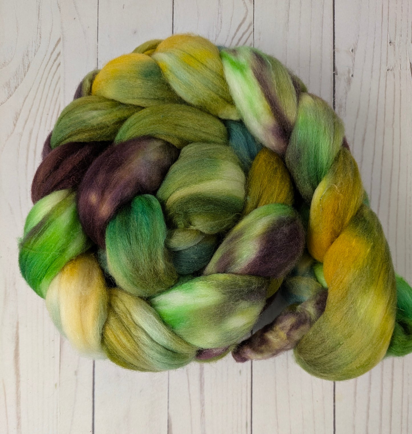 Fangorn Forest - polwarth camel silk blend fiber