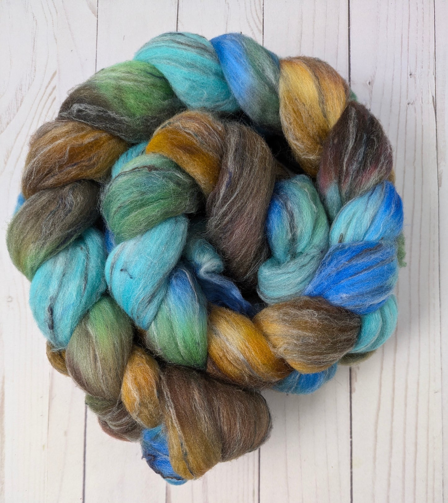 Dwarrowdelf - dyed shaniko tweed blend fiber 4.3 oz