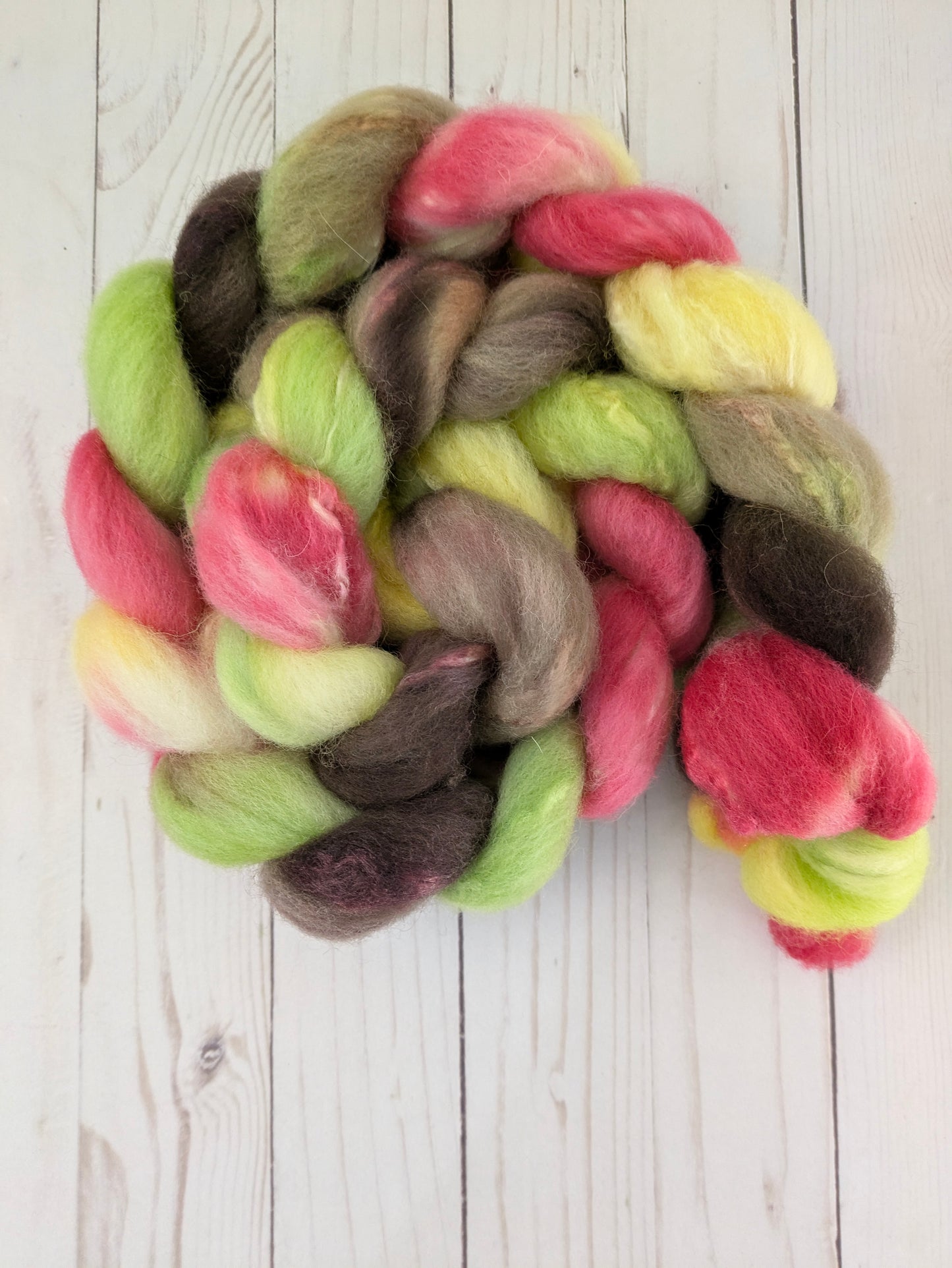Candy Apple - shetland silk blend fiber 5.1 oz