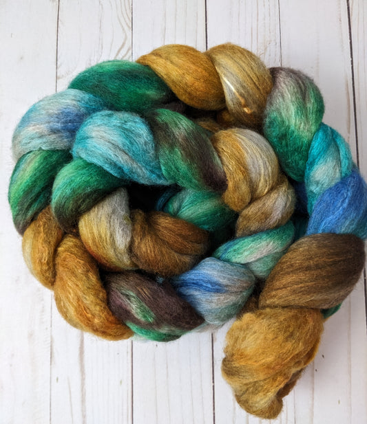 Dwarrowdelf  - polwarth yak silk blend fiber